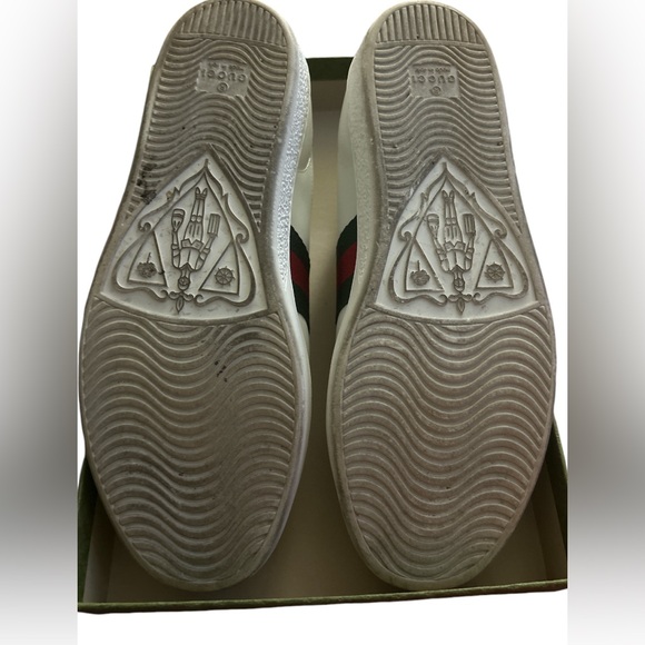 Gucci White Leather Sneakers - Picture 5 of 11